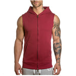 Sleeveless Men’s Hoodies – Cotton Gym & Casual Hooded Tank Tops for Summer and Workouts