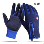 Winter Touch Screen Motorcycle Gloves | Waterproof Fleece Sports Gloves | Anti-Slip Riding Gloves