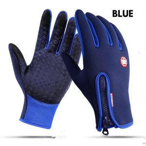 Winter Touch Screen Motorcycle Gloves | Waterproof Fleece Sports Gloves | Anti-Slip Riding Gloves