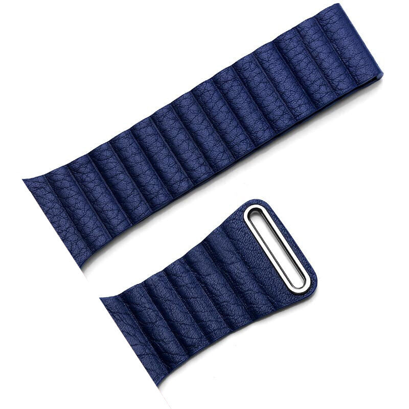 Genuine Leather Apple Watch Strap (38mm/42mm) - White, Black, Blue, Red Band