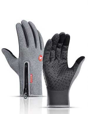 Winter Touch Screen Motorcycle Gloves | Waterproof Fleece Sports Gloves | Anti-Slip Riding Gloves