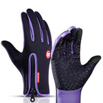 Winter Touch Screen Motorcycle Gloves | Waterproof Fleece Sports Gloves | Anti-Slip Riding Gloves