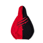 Men ,Women’s Patchwork Hoodie Fall Winter Loose Pullover Letter Print Streetwear Hooded Sweatshirt for Casual Fashion