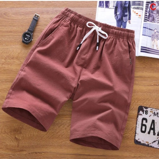 Wholesale Summer Shorts for Men – Lightweight Cotton Casual Shorts, Mid-Waist Lace-Up Pants