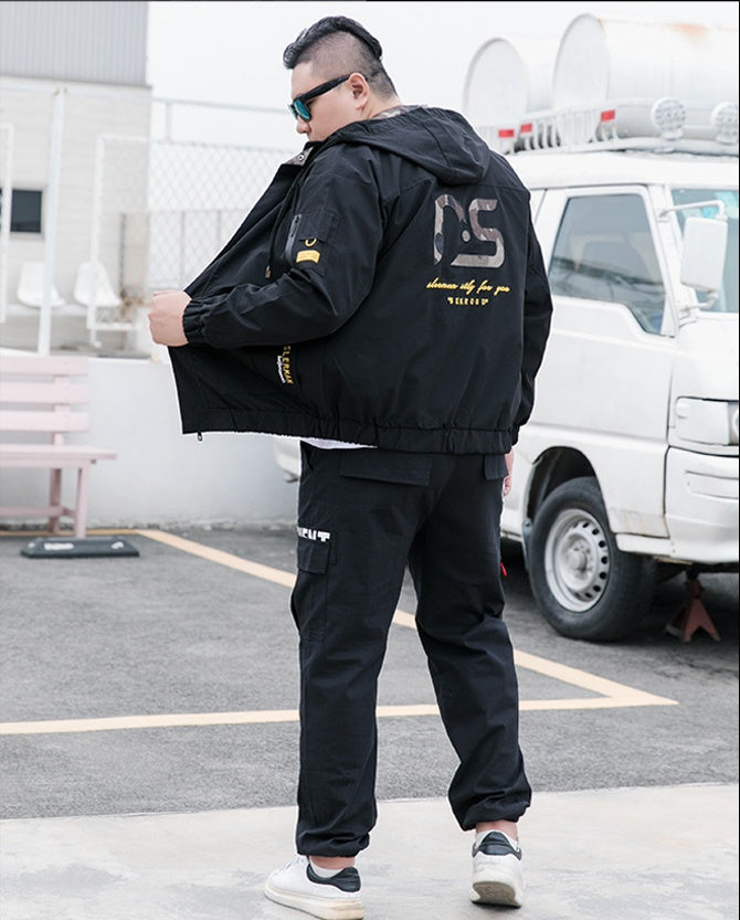 Bomber Jacket for Men Fashion Parka | Stylish Embroidered Loose Fit Jacket Casual Streetwear