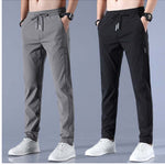 Men’s Drawstring Casual Pants  Korean Style Loose Straight Sweatpants Lightweight Summer Trousers Relaxed Fit Men’s Joggers