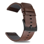 Genuine Leather Universal Watch Strap (18mm-24mm) - Brown, Black, Blue & Orange