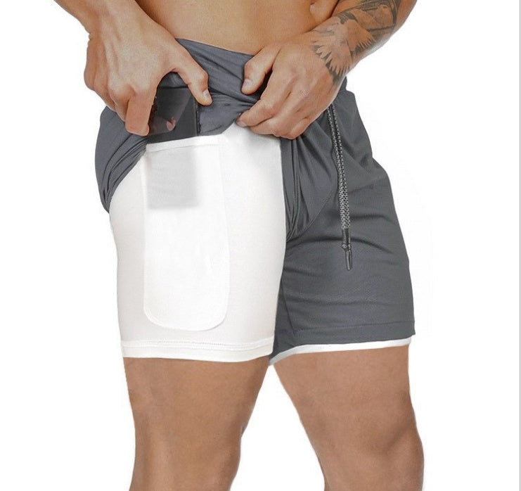 Men’s Pocket Compression Shorts  Quick Dry, Breathable, Moisture-Wicking Sports Base Layer for Training & Gym