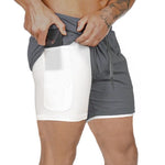 Men’s Pocket Compression Shorts  Quick Dry, Breathable, Moisture-Wicking Sports Base Layer for Training & Gym