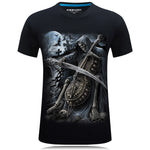 Men’s 3D Printed T-Shirt – Short Sleeve Casual Top, Loose Fit Polyester Graphic Tee for Summer