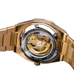 Men's Automatic Skeleton Mechanical Watch - Stainless Steel Case, Self-Winding