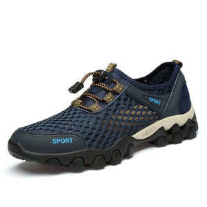 New Style Outdoor Breathable Mesh Shoes – Lightweight Non-Slip Hiking Sneakers for Men
