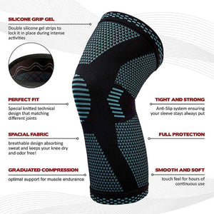 Sports Knee Pads for Men & Women | Knitted Compression Knee Support | Breathable Fitness & Running Protection Gear