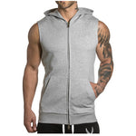 Sleeveless Men’s Hoodies – Cotton Gym & Casual Hooded Tank Tops for Summer and Workouts