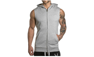Sleeveless Men’s Hoodies – Cotton Gym & Casual Hooded Tank Tops for Summer and Workouts