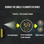 Footwear Deodorant Spray 100ML Anti-Odor Shoe Freshener Antibacterial Shoe & Sock Deodorizer Long-Lasting Foot Smell Remover