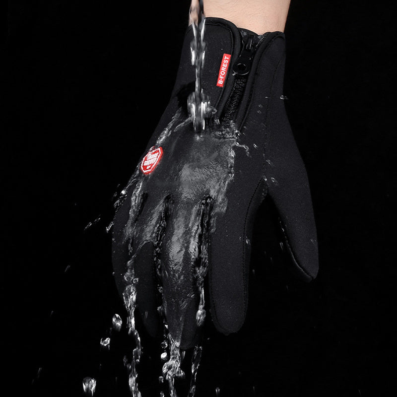 Winter Touch Screen Motorcycle Gloves | Waterproof Fleece Sports Gloves | Anti-Slip Riding Gloves
