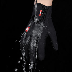 Winter Touch Screen Motorcycle Gloves | Waterproof Fleece Sports Gloves | Anti-Slip Riding Gloves