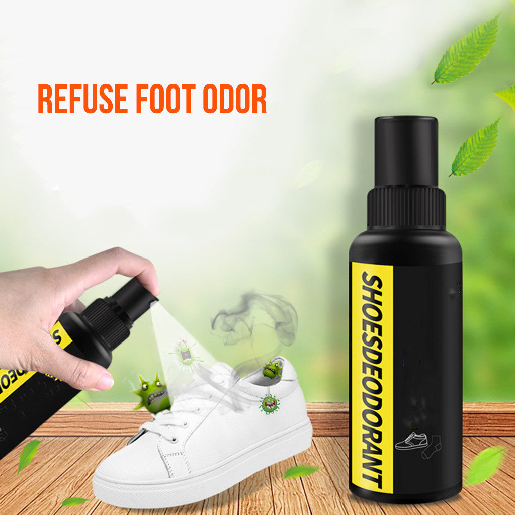Footwear Deodorant Spray 100ML Anti-Odor Shoe Freshener Antibacterial Shoe & Sock Deodorizer Long-Lasting Foot Smell Remover