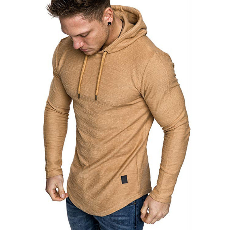 Men’s Slim Fit Hoodie Sweatshirt Casual Long Sleeve Gym Top Cotton Blend Pullover for All Seasons