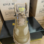 Men’s Winter Wool Safety Shoes Anti-Smashing, Plastic Toe Cap, Non-Slip, Warm Work Protective Footwear