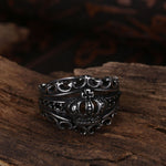 Men’s Punk Crown Ring Titanium Steel European & American Unisex Fashion Ring Gothic Jewelry