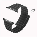 Genuine Leather Apple Watch Strap (38mm/42mm) - White, Black, Blue, Red Band