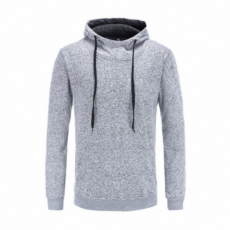 Autumn Winter Solid Hoodies – Men’s Cotton-Polyester Sweatshirts, Comfortable & Casual
