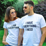 Couples Matching Short Sleeve T-Shirts – Cotton Casual His & Hers Tees, Summer Love Outfit