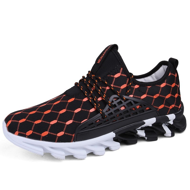 Men’s Sport Running Sneakers Breathable Mesh Outdoor Trainers Lightweight Waterproof Lace-Up Athletic Shoes for Men Comfort Cushion Running Shoes
