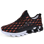 Men’s Sport Running Sneakers Breathable Mesh Outdoor Trainers Lightweight Waterproof Lace-Up Athletic Shoes for Men Comfort Cushion Running Shoes