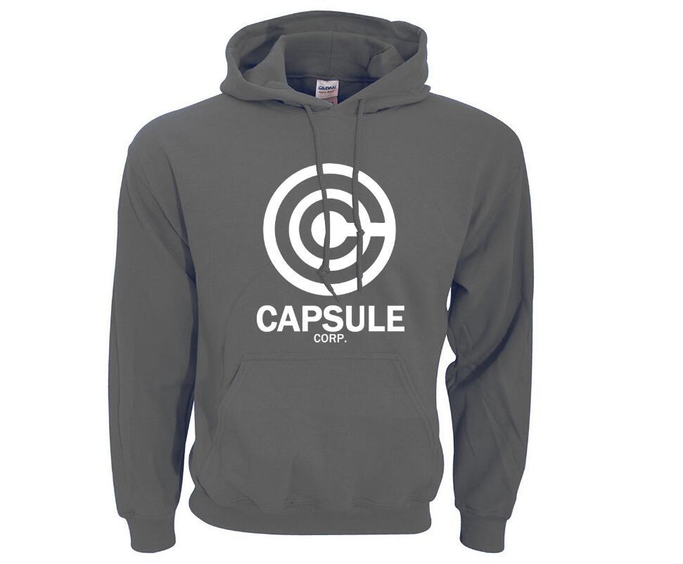 Capsule Corp Hoodies – Men’s Hip Hop Sweatshirts, Printed Cotton-Polyester Blend with Hood