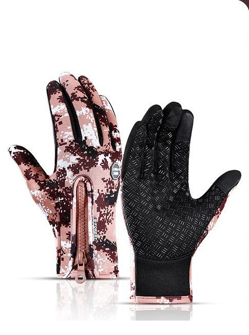 Winter Touch Screen Motorcycle Gloves | Waterproof Fleece Sports Gloves | Anti-Slip Riding Gloves