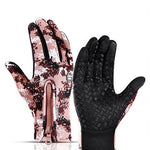 Winter Touch Screen Motorcycle Gloves | Waterproof Fleece Sports Gloves | Anti-Slip Riding Gloves