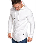 Men’s Slim Fit Hoodie Sweatshirt Casual Long Sleeve Gym Top Cotton Blend Pullover for All Seasons