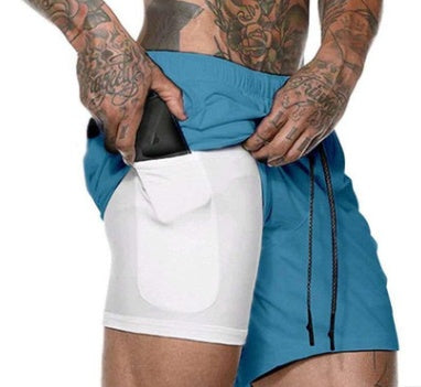 Men’s Pocket Compression Shorts  Quick Dry, Breathable, Moisture-Wicking Sports Base Layer for Training & Gym