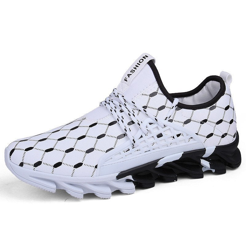 Men’s Sport Running Sneakers Breathable Mesh Outdoor Trainers Lightweight Waterproof Lace-Up Athletic Shoes for Men Comfort Cushion Running Shoes