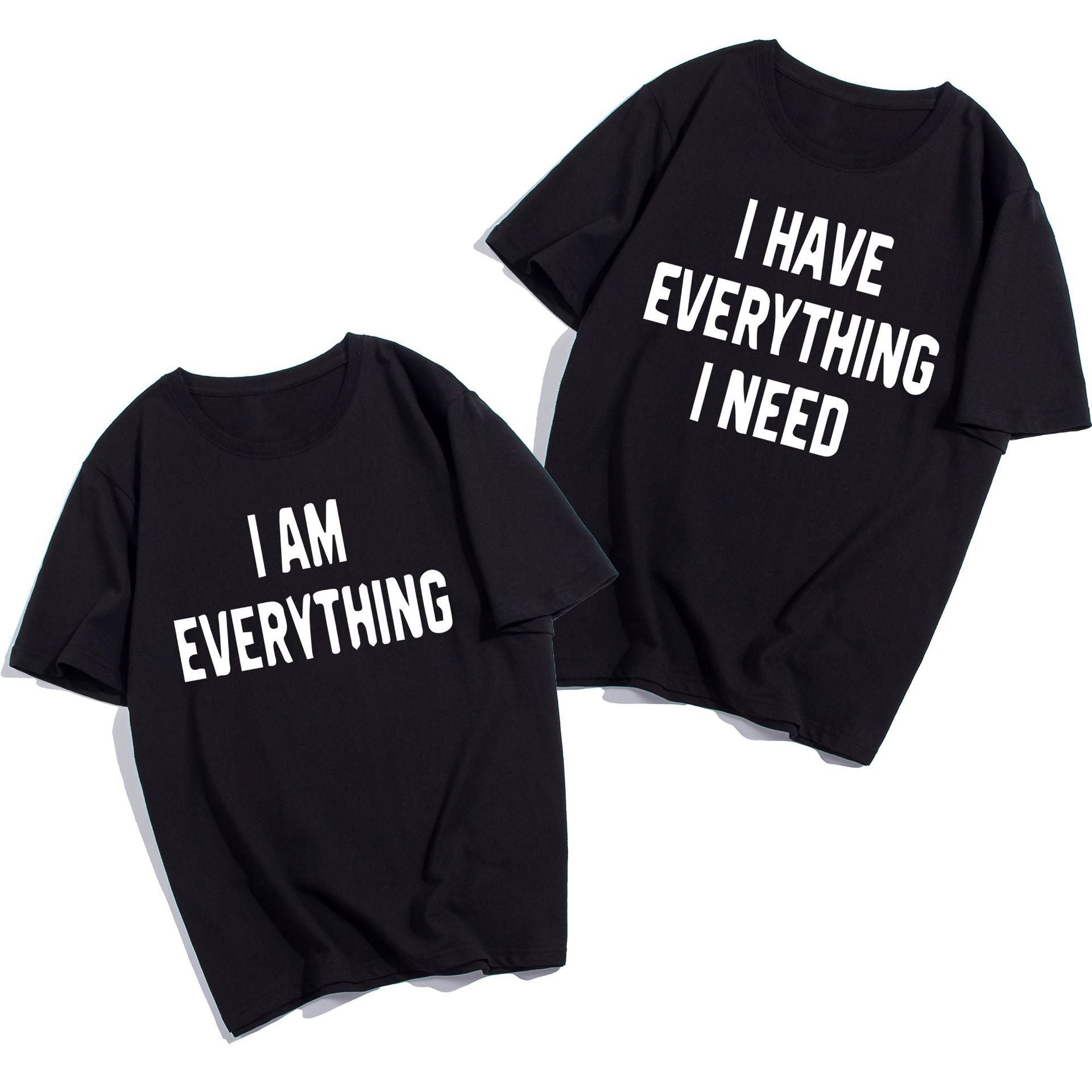 Couples Matching Short Sleeve T-Shirts – Cotton Casual His & Hers Tees, Summer Love Outfit