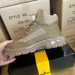 Men’s Winter Wool Safety Shoes Anti-Smashing, Plastic Toe Cap, Non-Slip, Warm Work Protective Footwear