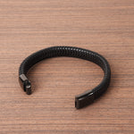 Classic Men's Leather Bracelet - Durable & Stylish Band for Everyday Wear
