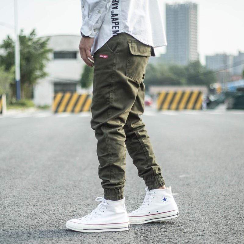 Men's Casual Slim Fit Overalls – Trendy Pencil Pants for Everyday Fashion | Modern Street Style Trousers