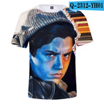 Riverdale 3D Print T-Shirt Unisex Polyester Graphic Tee Casual Streetwear Top