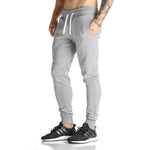 Men’s Running Training Pants Cotton Slim Joggers Sports Gym Workout Trousers Drawstring Waist Athletic Pants