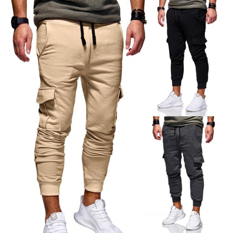 Men’s Sport Jogger Pants Stretch Lycra Sweatpants Gym Training Running Pants Activewear Slim Fit Fitness Bottoms