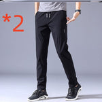 Men’s Drawstring Casual Pants  Korean Style Loose Straight Sweatpants Lightweight Summer Trousers Relaxed Fit Men’s Joggers