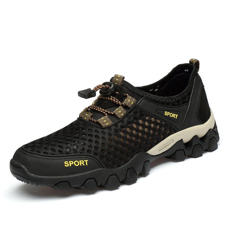 New Style Outdoor Breathable Mesh Shoes – Lightweight Non-Slip Hiking Sneakers for Men