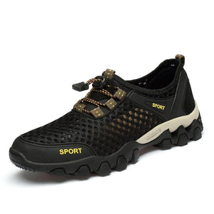 New Style Outdoor Breathable Mesh Shoes – Lightweight Non-Slip Hiking Sneakers for Men