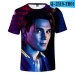 Riverdale 3D Print T-Shirt Unisex Polyester Graphic Tee Casual Streetwear Top