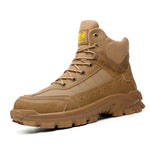 Men’s Winter Wool Safety Shoes Anti-Smashing, Plastic Toe Cap, Non-Slip, Warm Work Protective Footwear