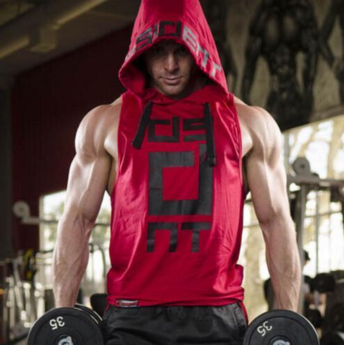 Men’s Summer Sleeveless Hoodies – Lightweight Cotton Muscle Tank Top for Workout & Casual Wear